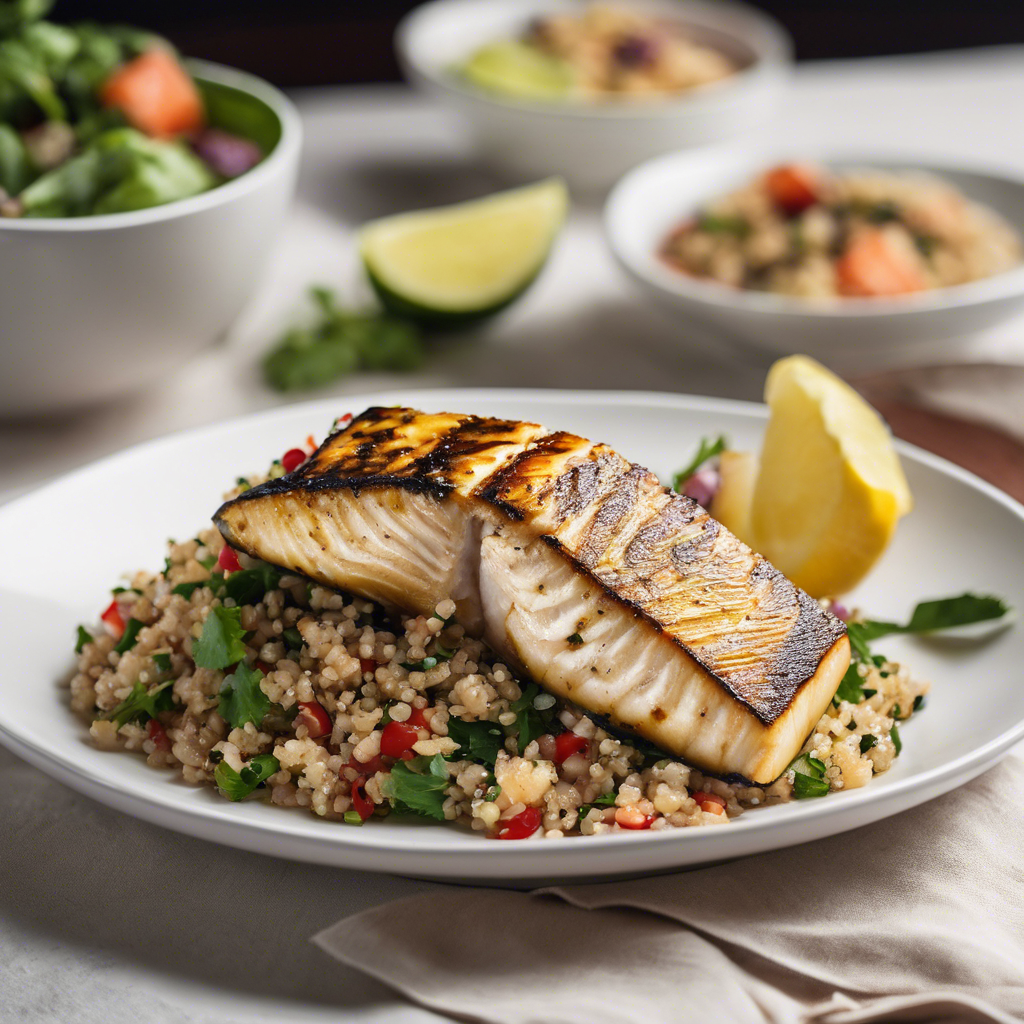 Grilled Mahi Mahi with Quinoa Salad